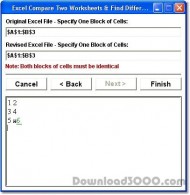 Excel Compare Two Worksheets & Find Differences So screenshot